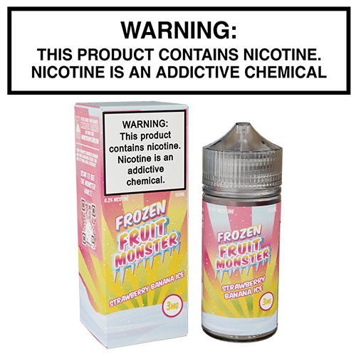 Frozen Fruit Monster Strawberry Banana Ice 100mL Bottle by Monster Vape Labs - Image 2