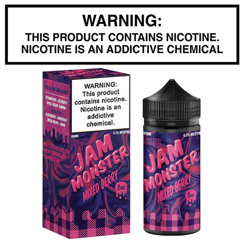 Jam Monster Mixed Berry 100mL Bottle by Monster Vape Labs - Image 2