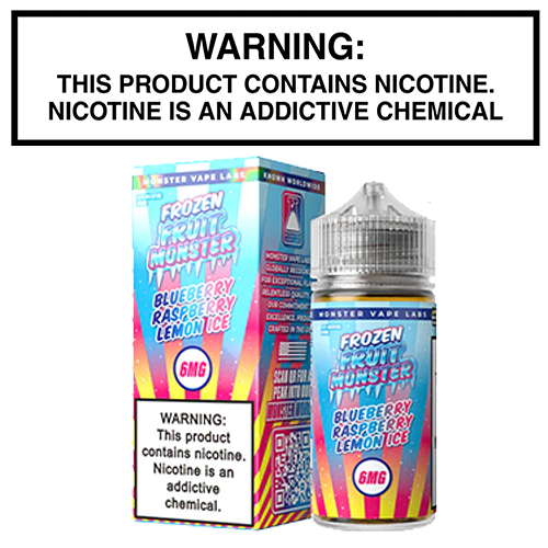 Frozen Fruit Monster Blueberry Raspberry Lemon Ice 100mL Bottle by Monster Vape Labs - Image 2