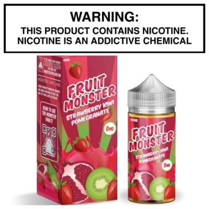 Fruit Monster Strawberry Kiwi Pomegranate by Monster Vape Labs 100ml Bottle