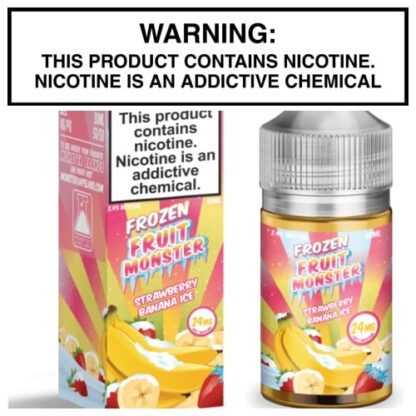 Frozen Fruit Monster Salts Strawberry Banana Ice 30ml Bottle by Monster Vape Labs
