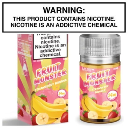 Fruit Monster Salts Strawberry Banana by Monster Vape Labs 30ml bottle