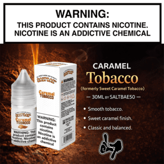 Caramel Tobacco (Formerly Sweet Caramel Tobacco) Salt 30mL Bottle by SaltBae50