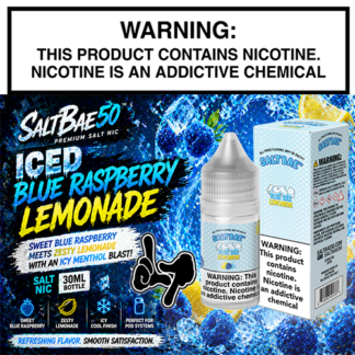 Iced Blue Raspberry Lemonade Salt 30mL Bottle by SaltBae50