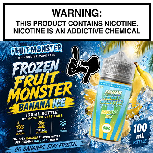 Frozen Fruit Monster Banana Ice 100mL Bottle by Monster Vape Labs