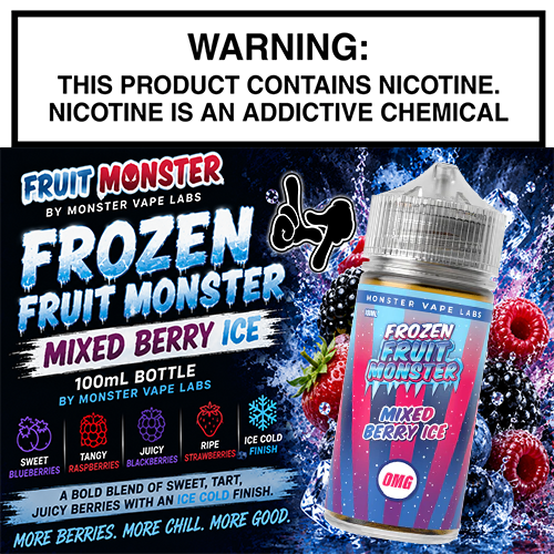 Frozen Fruit Monster Mixed Berry Ice 100mL Bottle by Monster Vape Labs