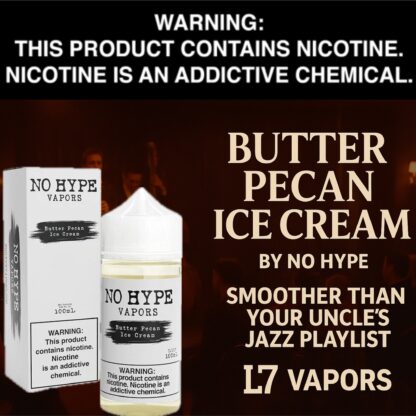 Butter Pecan Ice Cream by No Hype 100ml Bottle