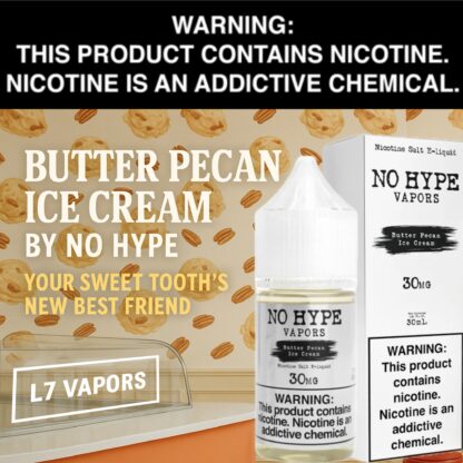 Butter Pecan Ice Cream by No Hype 30mL Bottle