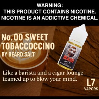 No.00 (Sweet Tobaccoccino) by Beard Salt 30ml Bottle