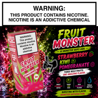 Fruit Monster Strawberry Kiwi Pomegranate 100mL Bottle by Monster Vape Labs
