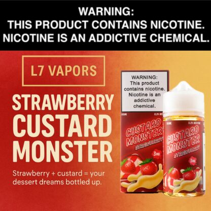 Custard Monster Strawberry by Monster Labs 100ml Bottle