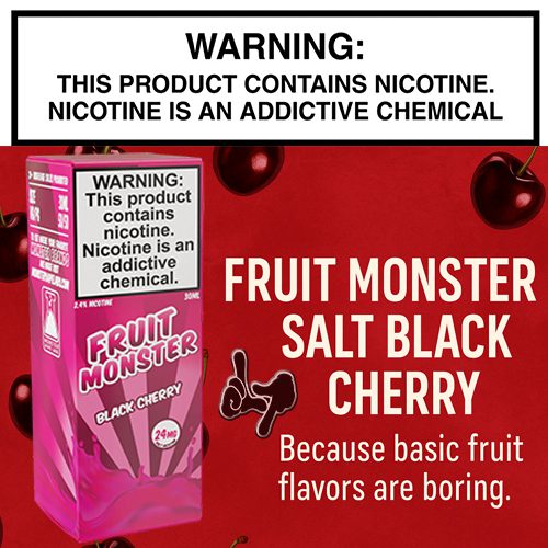 Fruit Monster Salt Black Cherry by Monster Vape Labs 30ml Bottle