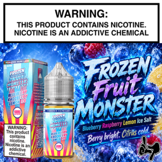Frozen Fruit Monster Salt Blueberry Raspberry Lemon Ice 30mL Bottle by Monster Vape Labs