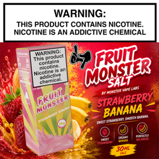 Fruit Monster Salt Strawberry Banana 30mL Bottle by Monster Vape Labs