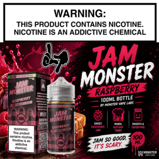 Jam Monster Raspberry 100mL Bottle by Monster Vape Labs