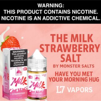 The Milk Strawberry Salts 30ml Bottle