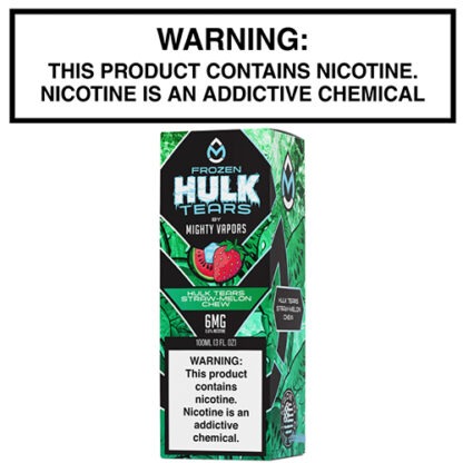 Mighty Vapors x Hulk Tears Frozen Watermelon Straw Melon Chew 100ml Bottle