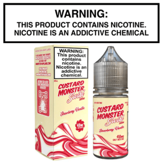 Custard Monster Swirl Edition Strawberry Vanilla Salts 30ml Bottle by Monster Vape Labs