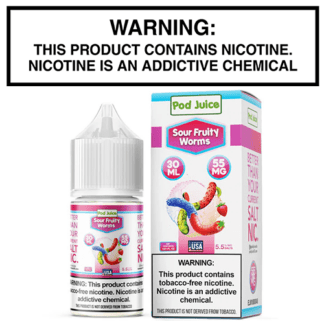 Sour Fruity Worms by Pod Juice 30ml Bottle