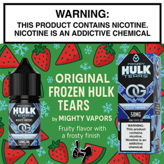 Original Frozen Hulk Tears Salt (Formerly Frozen Straw-Melon Chew) by Mighty Vapors 30mL Bottle