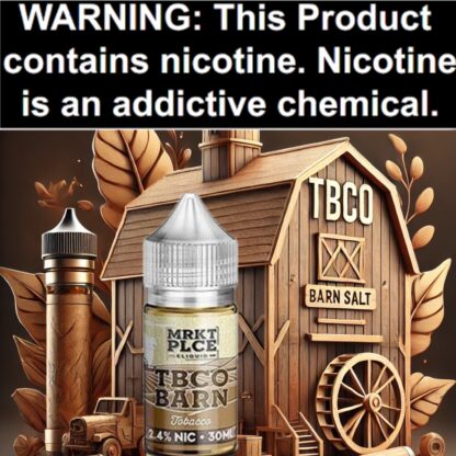 MRKTPLCE TBCO BARN Salt Tobacco 30ml Bottle