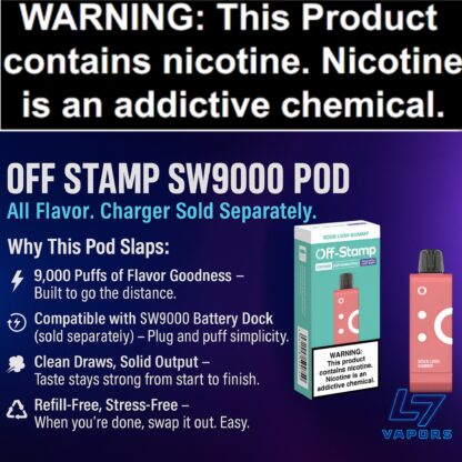 Off-Stamp SW9000 Disposable Pod (CHARGING STATION NOT INCLUDED)