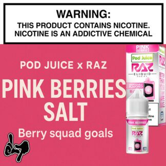 Pod Juice X RAZ Pink Berries Salt 30ml Bottle