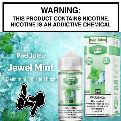 Pod Juice Jewel Mint – TFN 100mL Bottle