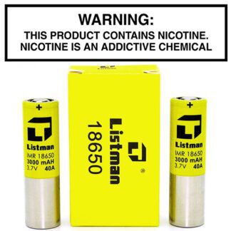Listman 18650 (3000mAh) 40A Battery 2 Pack