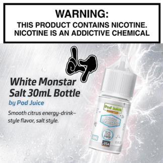 White Monstar Salt 30mL Bottle by Pod Juice