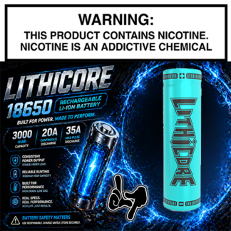 Lithicore 18650 Battery – 3000mAh | 20A Continuous | 35A Pulse