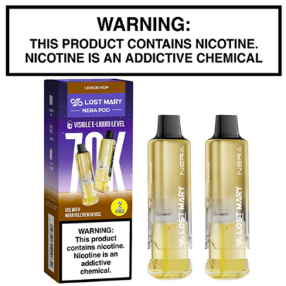 lost mary popular flavors Nera Fullview Disposable Pods 2-Pack – L7 Vapors Farragut FLAVORS:TROPICAL LEMONADE feature_TPD can you still buy