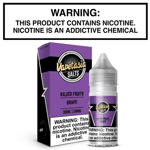 Killer Fruits Salt Grape 30mL Bottle By Vapetasia - Image 2