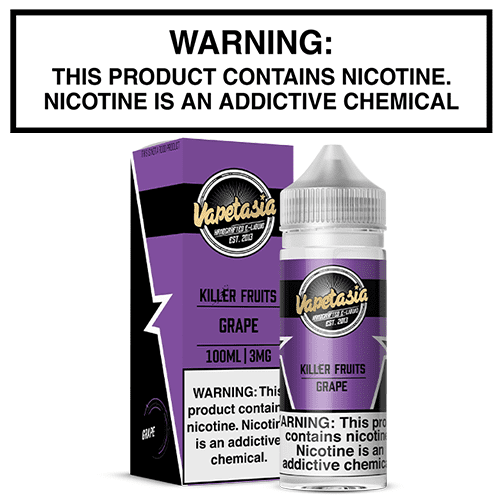 Killer Fruits Grape 100mL Bottle By Vapetasia - Image 2