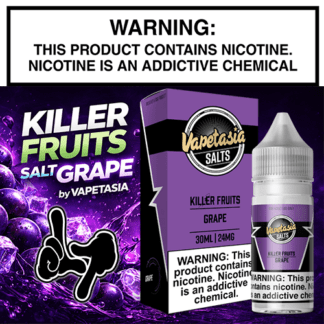 Killer Fruits Salt Grape 30mL Bottle By Vapetasia