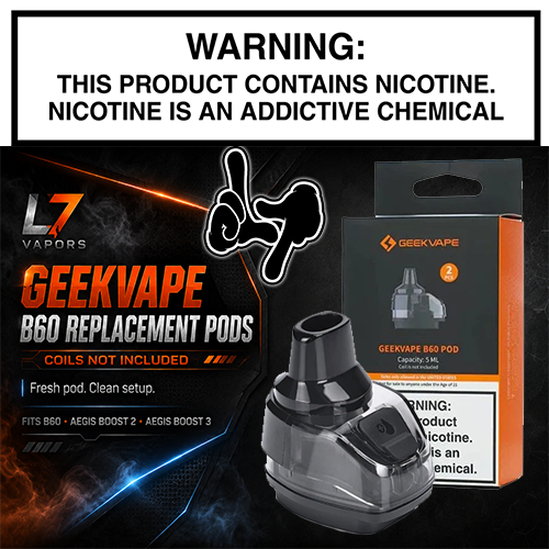 GeekVape B60 (Aegis Boost 2/Aegis Boost 3) Replacement Pods — Coils Not Included