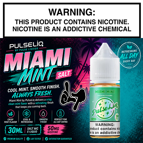 Miami Mint Salt 30mL Bottle by PulseLiq