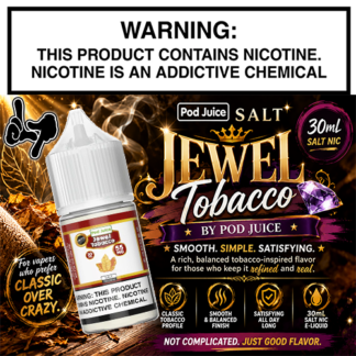 Jewel Tobacco Salt 30mL Bottle by Pod Juice