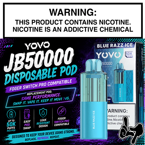 Yovo JB50000 Disposable Pod — Foger Switch Pro Compatible