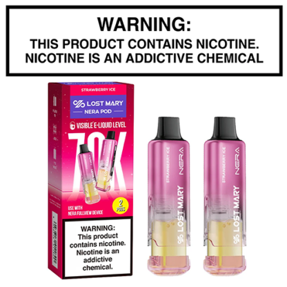 lost mary vape nicotine level Nera Fullview Disposable Pods 2-Pack – L7 Vapors Farragut premium pod system Size:10 Pack Blue Trio Lost Mary MO5000 Watermelon Chew Coastal Clouds