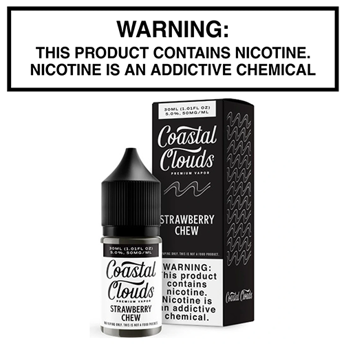 Strawberry Chew Salt 30mL Bottle by Coastal Clouds - Image 2