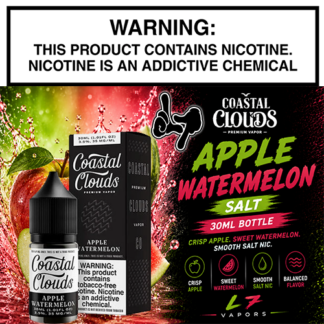 Apple Watermelon Salt 30mL Bottle by Coastal Clouds