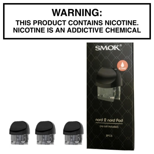 SMOK Nord 2 Replacement Pods – Empty Pods, No Coils Included
