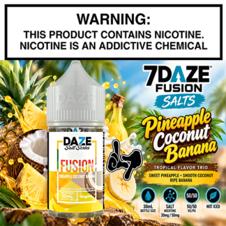 Pineapple Coconut Banana 30mL Bottle by 7 Daze Fusion Salts