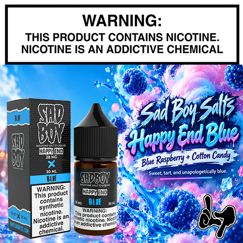 Happy End Blue 30mL Bottle by SadBoy Salts