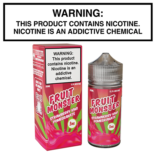 Fruit Monster Strawberry Kiwi Pomegranate 100mL Bottle by Monster Vape Labs - Image 2