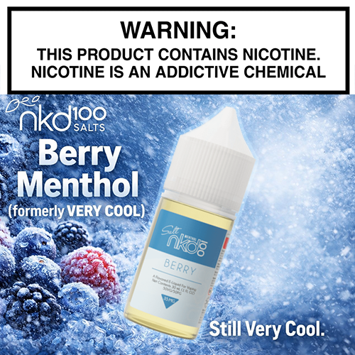 Berry Menthol (Formerly Very Cool) Salt by Nkd 100 Salts 30mL Bottle