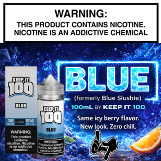 Blue (formerly Blue Slushie) 100mL Bottle by Keep It 100