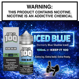 Iced Blue (formerly Blue Slushie Iced) 100mL Bottle by Keep It 100