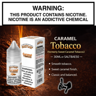 Caramel Tobacco (Formerly Sweet Caramel Tobacco) by SaltBae50 30mL Bottle
